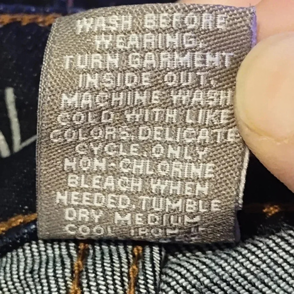 Falls Creek Skinny Stretch Dark Wash Jeans - Size 12 - Picture 5 of 5